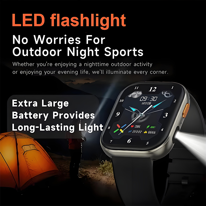 New 1000mAh Large Battery Smar - Fall Detection Watch avaliação e preço