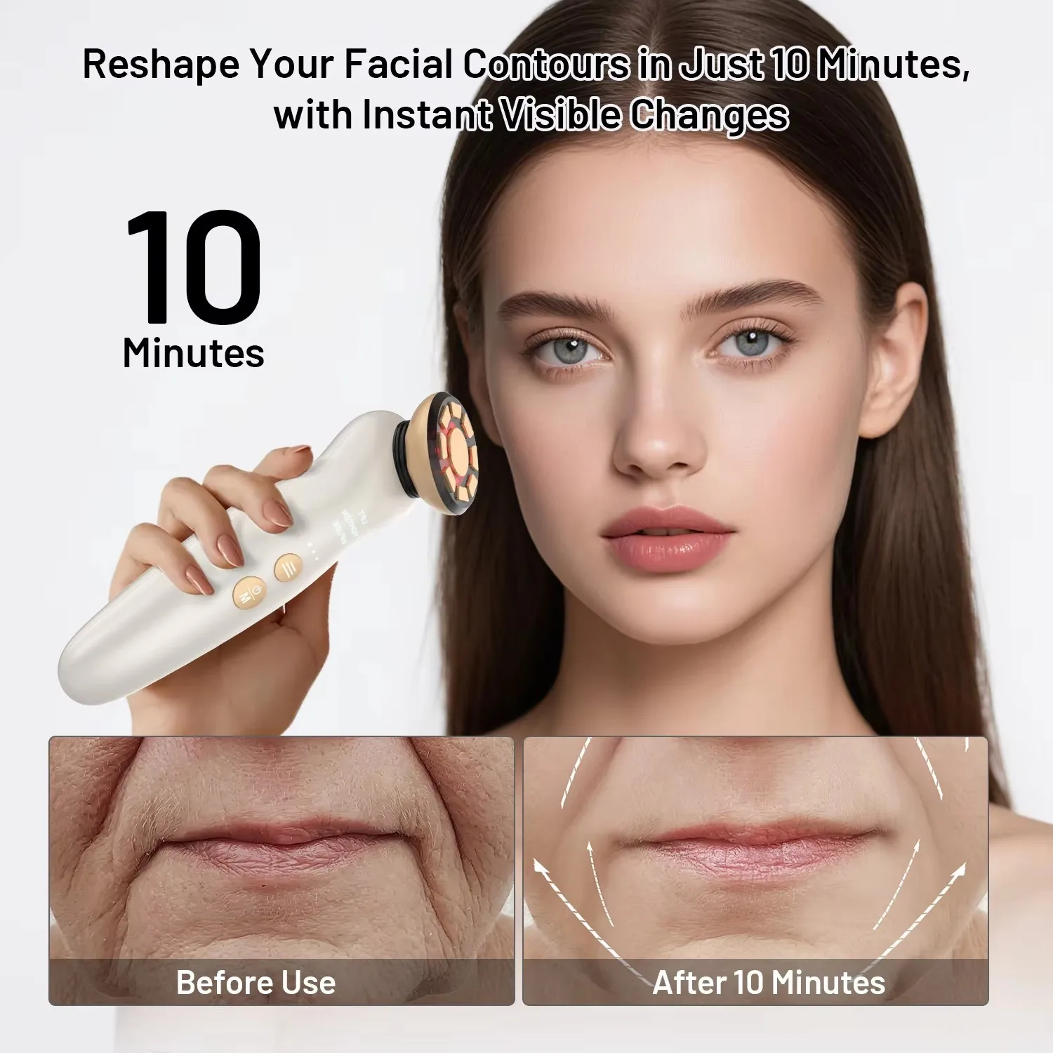 RF Facial Massager LED Light t - Galvanic Skin Sensor avaliação e preço