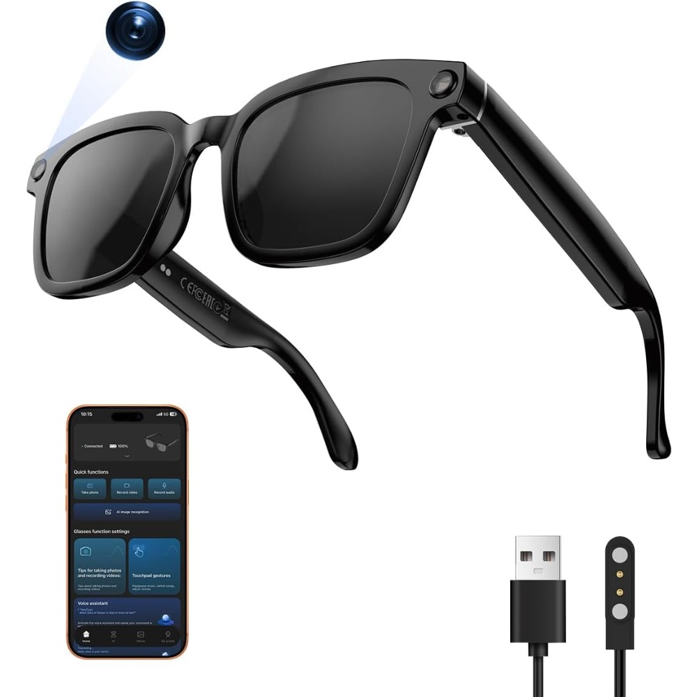 Smart HD Camera Glasses with V - Smart Glasses Lens avaliação e preço