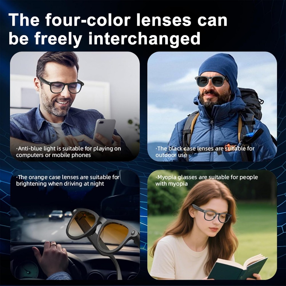 Smart Glasses with HD Camera,  - Smart Glasses Lens avaliação e preço
