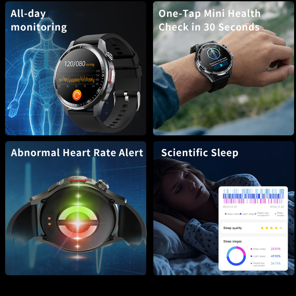 Men Smart Watch Ultra HD Scree - Fall Detection Watch avaliação e preço