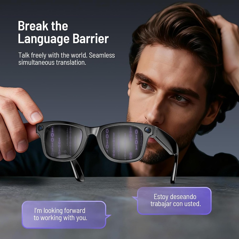 Smart Glasses with 800w Camera - Smart Glasses Lens avaliação e preço