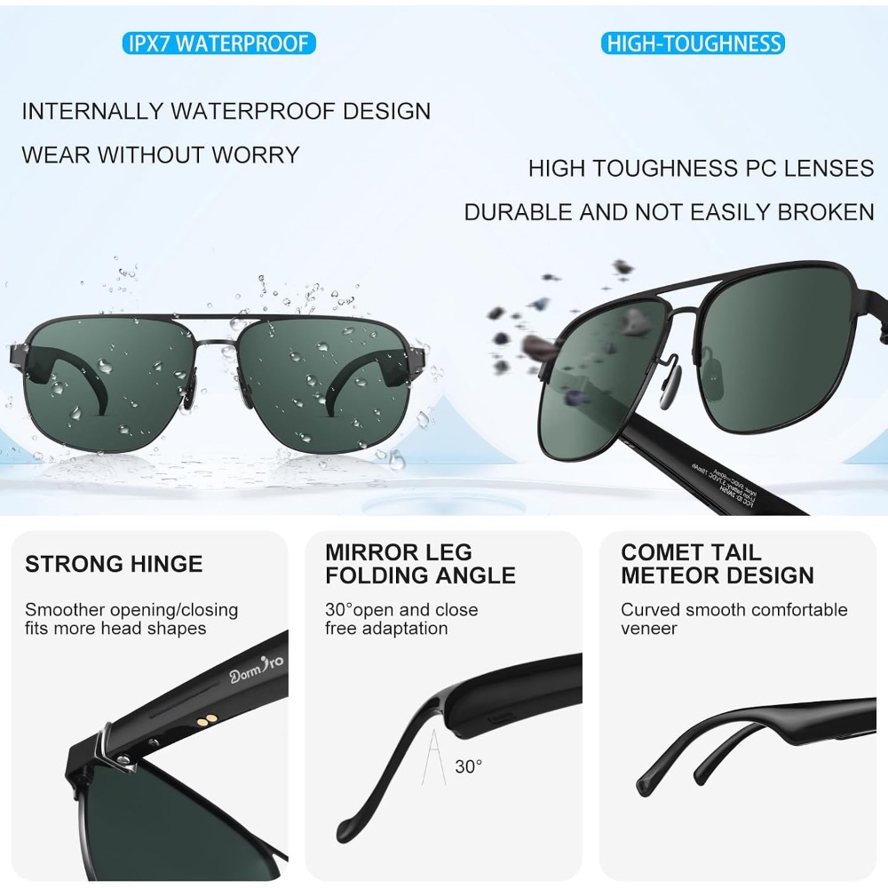 Men's Smart Glasses with 12H B - Smart Glasses Lens avaliação e preço