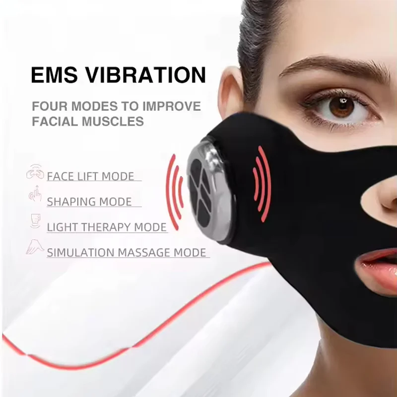 V Face Lifting EMS Facial Mask - Galvanic Skin Sensor avaliação e preço