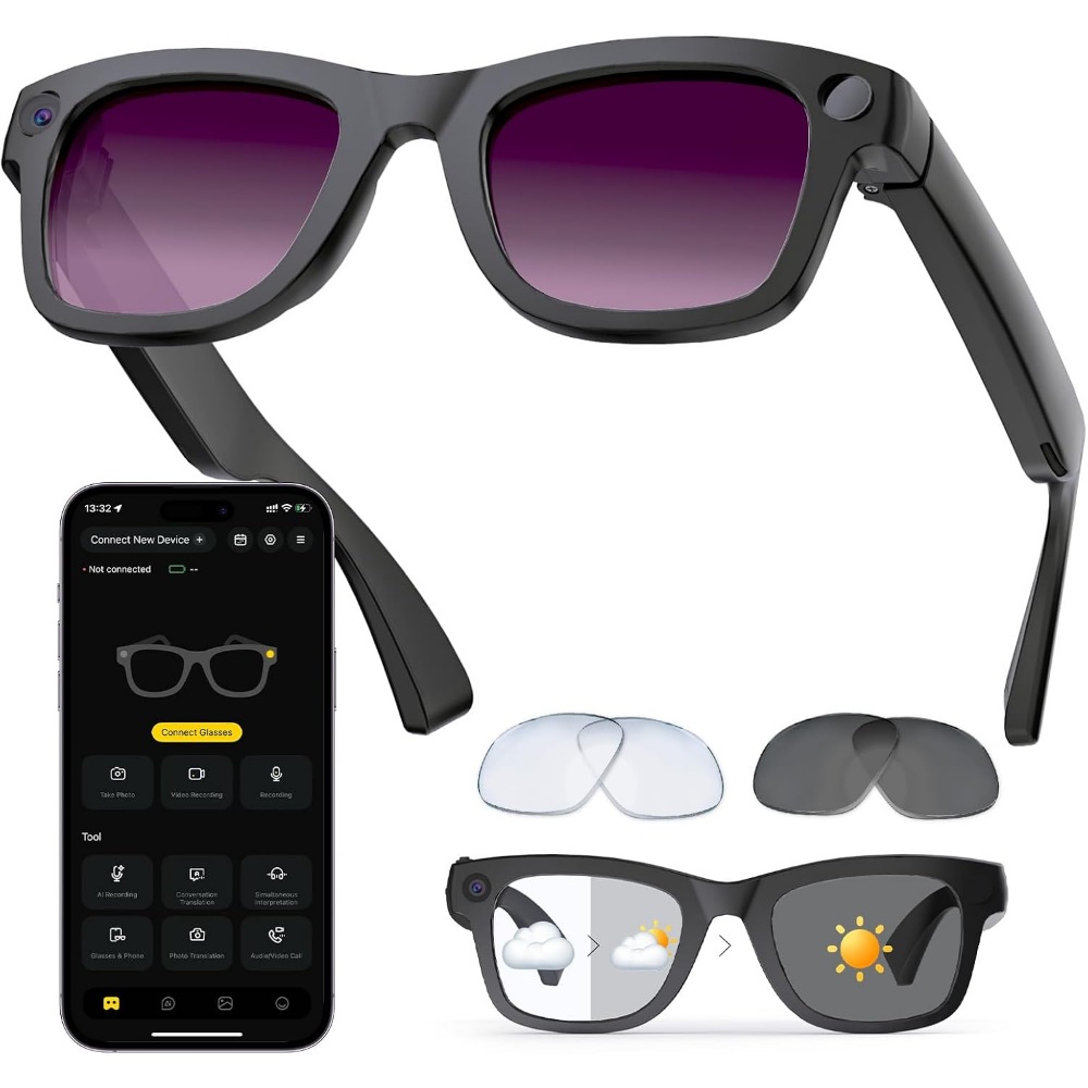 AI Translation, Bluetooth Call - Smart Glasses Lens avaliação e preço