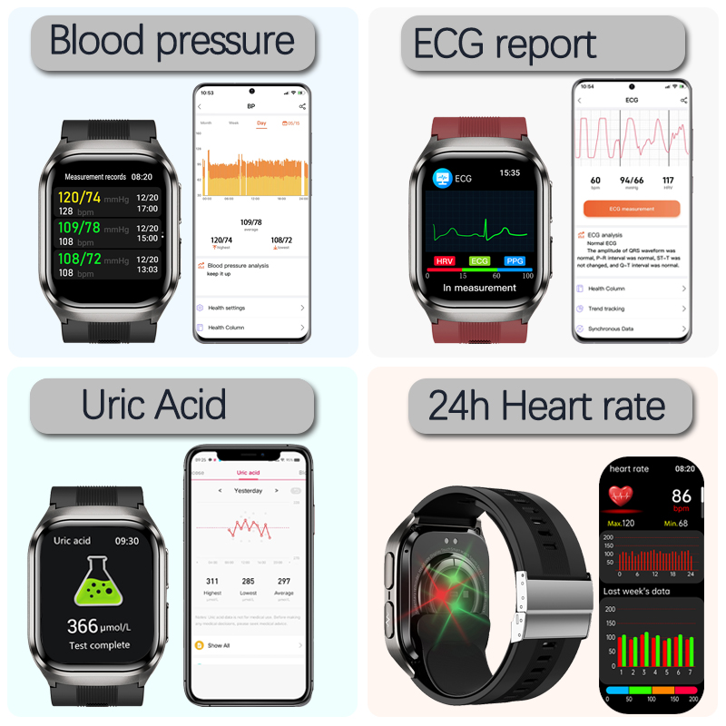 2026 New Blood Pressure Air Pu - Fall Detection Watch avaliação e preço