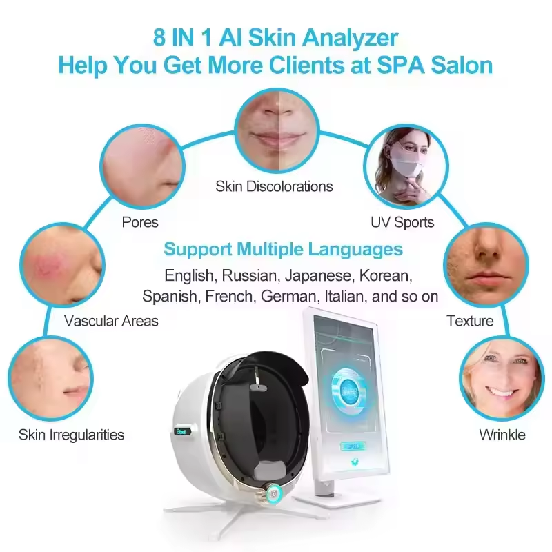 HD Camera 3D Magic Mirror Faci - Galvanic Skin Sensor avaliação e preço