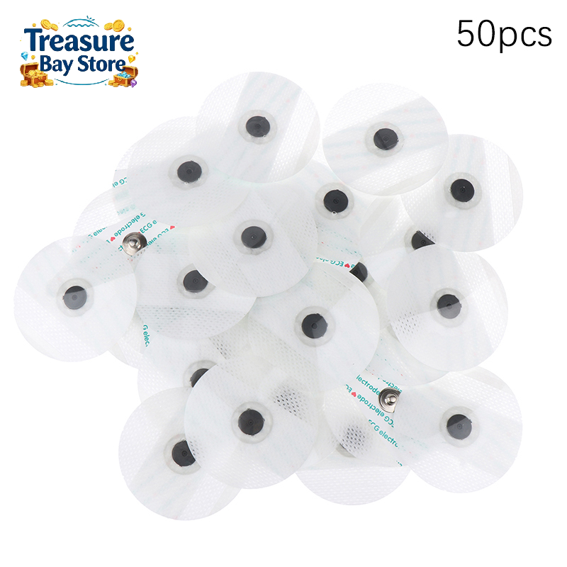 50pcs ECG Electrodes  Disposab - Ecg Patch Monitor avaliação e preço