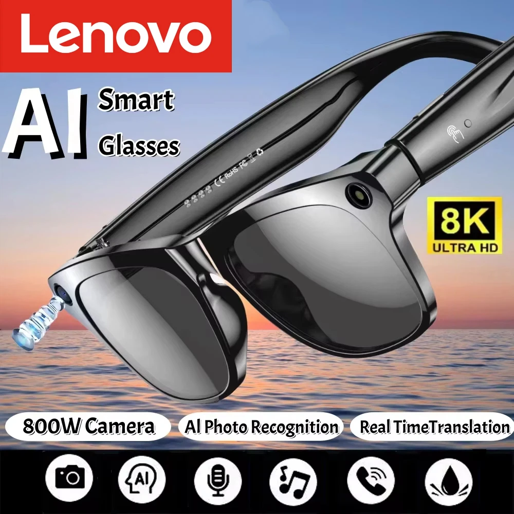 Lenovo AI Smart Glasses 8K HD  - Smart Glasses Lens avaliação e preço